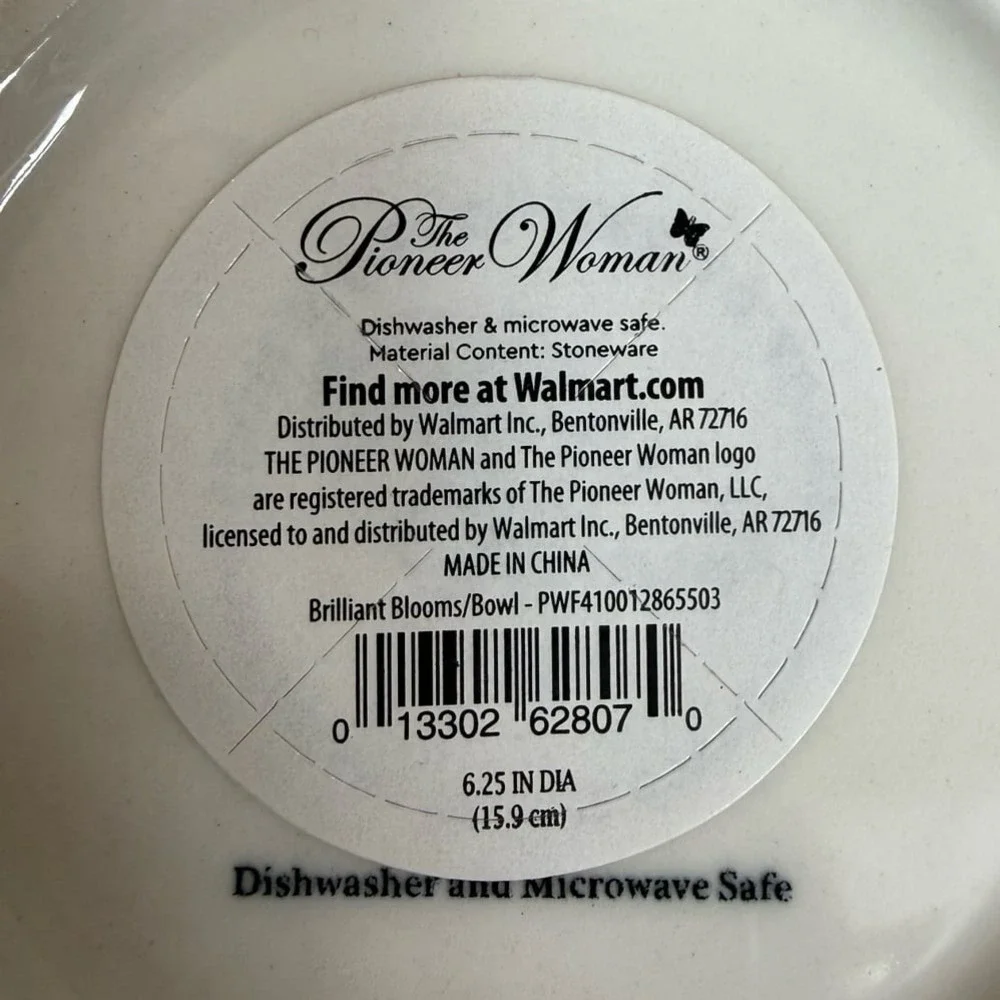 The Pioneer Woman Brilliant Blooms Stoneware Bowl